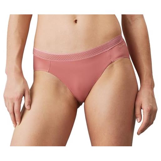Calvin Klein slip taglio bikini donna elasticizzati, rosa (red grape), l