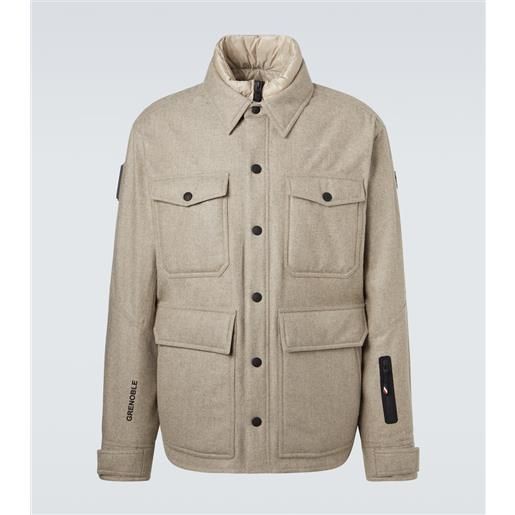 Moncler Grenoble giacca da sci antuco in lana vergine