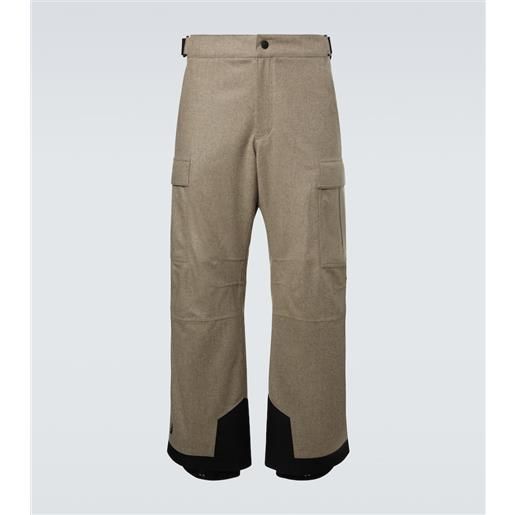Moncler Grenoble pantaloni da sci in lana vergine