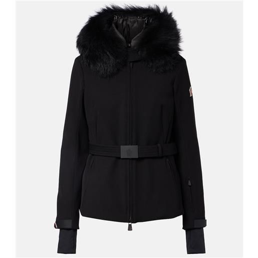 Moncler Grenoble giacca da sci bauges con cintura