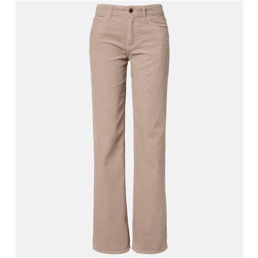 The Row pantaloni regular carlyl in velluto a coste