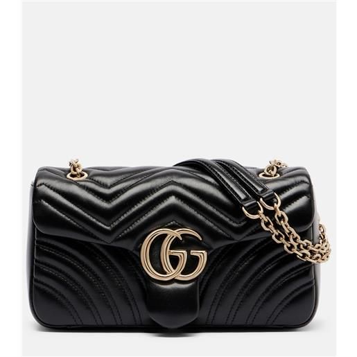 Gucci borsa a spalla gg marmont medium in pelle