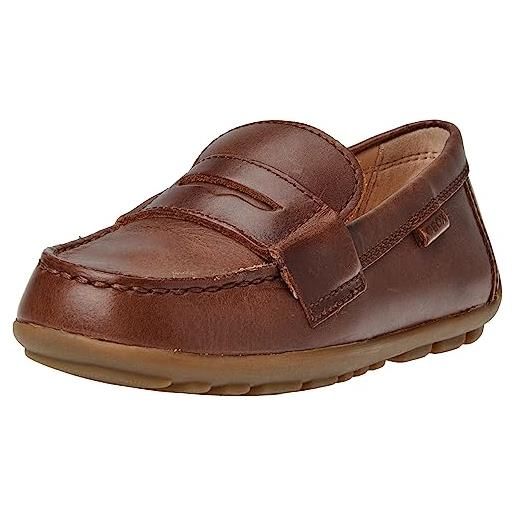 Geox j new fast boy a, mocassini bambini e ragazzi, blu (navy), 29 eu