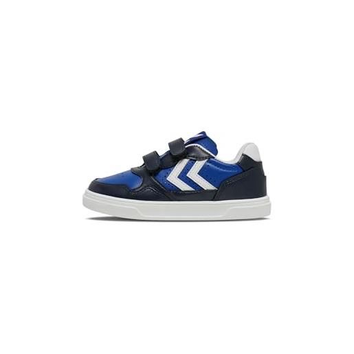 Hummel, camden jr, scarpe da ginnastica basse, unisex - bambini e ragazzi, nero (iris), 38 eu