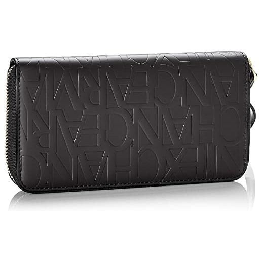 Armani Exchange. Wristlet round zipdonnaborsette da polso. Nero (nero - black)3x19x10.5 centimeters (b x h x t)