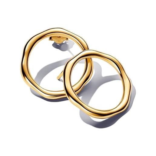 PANDORA essence orecchini a cerchio placcati in oro 14k