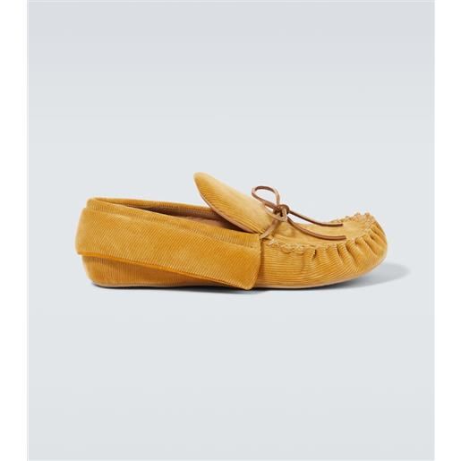 JW Anderson mocassini in velluto a coste