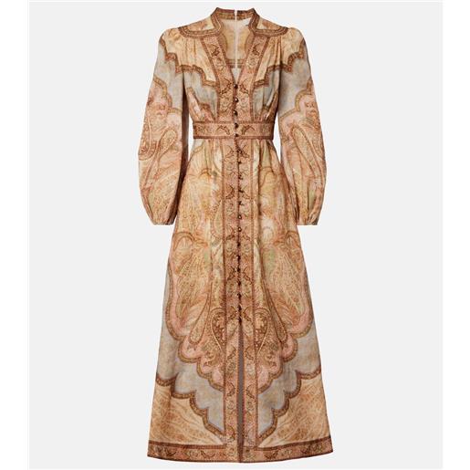 Zimmermann abito chemisier wanderlust in lino