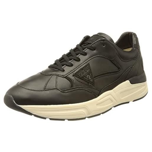 Guess imola, scarpe da ginnastica uomo, nero, 41 eu