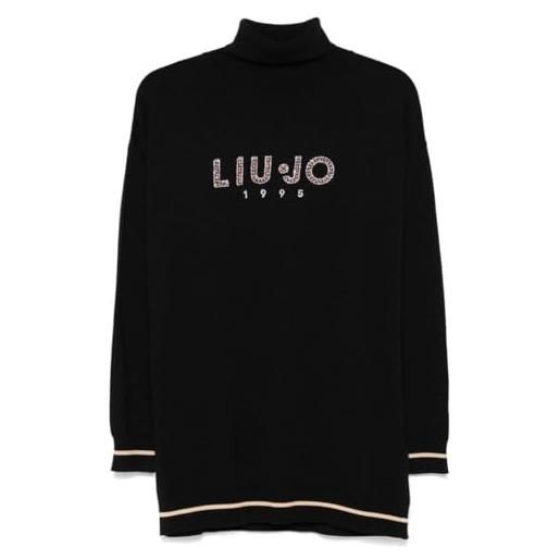 Liu jo maglione collo alto tf4316ms63m nero
