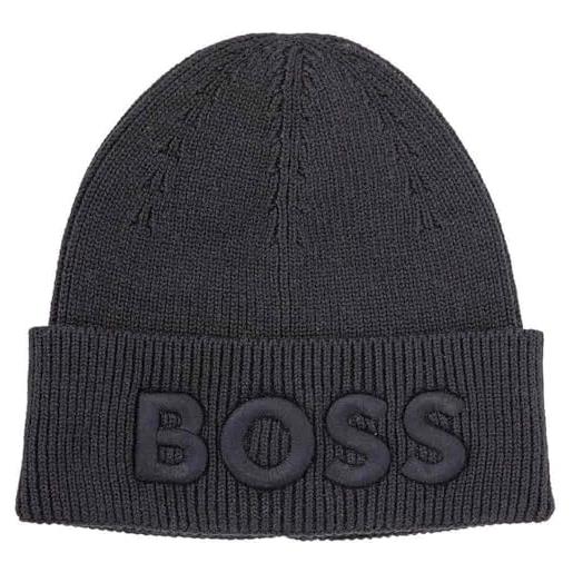 BOSS afox beanie, blu scuro 404, taglia unica uomo