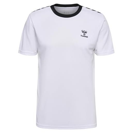 hummel hmlstaltic poly jersey s/s, bianco