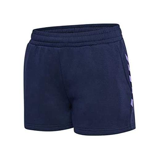 hummel hmlstaltic f7220 - pantaloncini da donna in cotone, taglia s