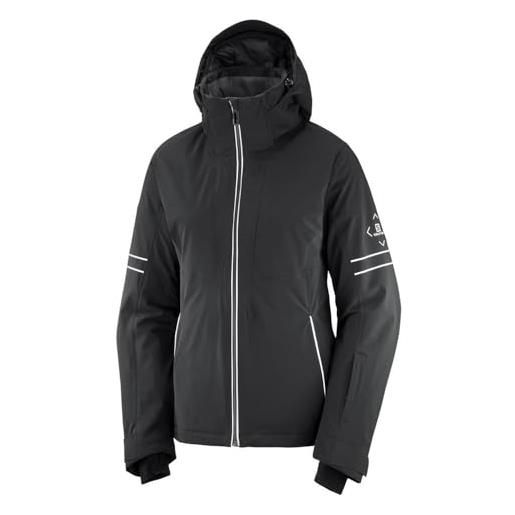 Salomon the brilliant jacket w giacca da donna, donna, giacca, lc1384700, nero/bianco, s