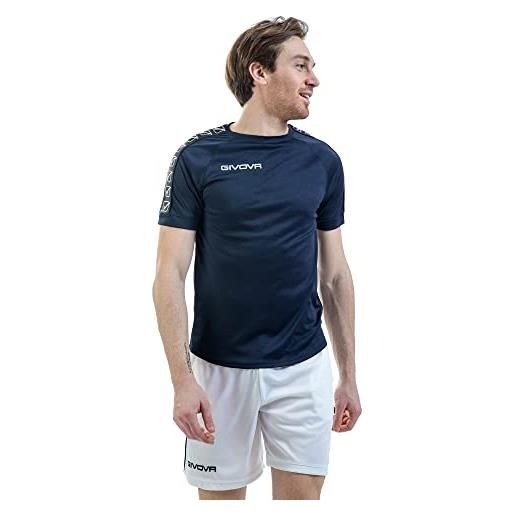 Givova poly band - maglietta a maniche corte unisex - adulto, blu, 3xl