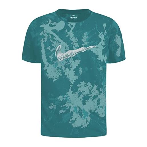 NIKE dz2729-442 m nk df tee run divisn aop t-shirt uomo ocean bliss m