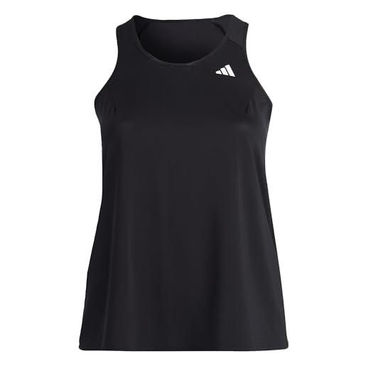 adidas donna own the run running tank top (plus size), black, xl plus