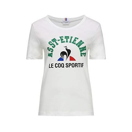Le Coq Sportif asse fanwear tee ss n°1 w new optical wh maglietta, donna, donna, maglietta, 1920385, bianco (new optical white), xl