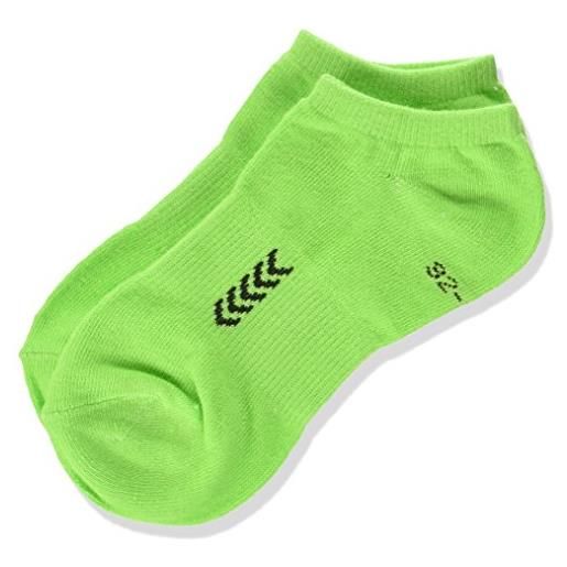 Hummel - calze da bambino ankle socks smu, bambini, socken ankle socks smu, verde geco/nero, 8