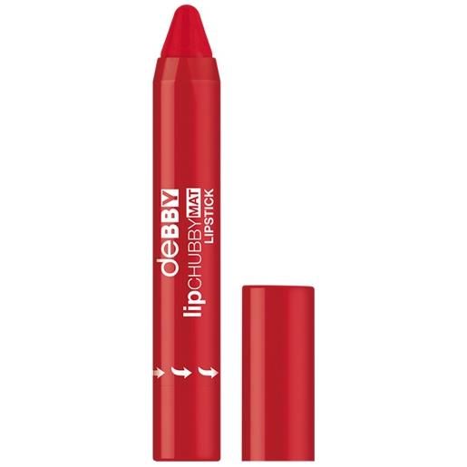 DEBBY lip. Chubby mat lipstick 02 - strong red