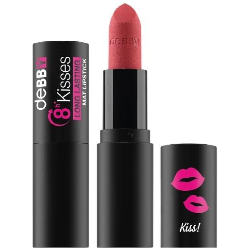 DEBBY kisses long lasting mat lipstick 8h - honest geranium 05