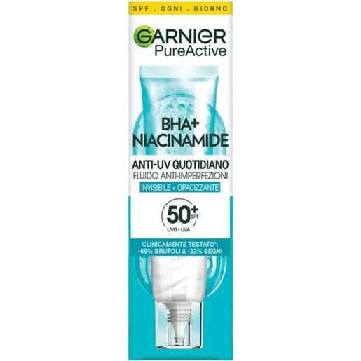 GARNIER fluido anti-imperfezioni bha e niacinamide spf50 40ml