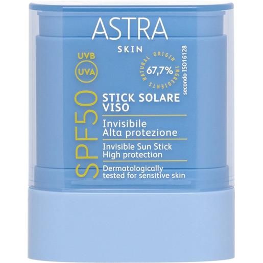 ASTRA stick solare viso spf50 invisibile alta protezione 11g