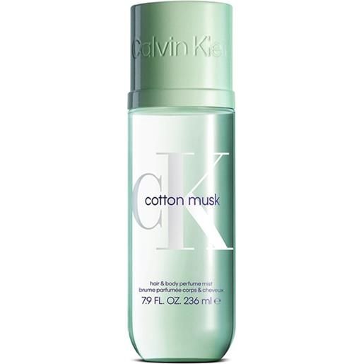 CALVIN KLEIN ck one unisex hair e body perfume mist - cotton musk 236ml