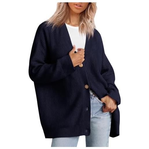 MOKBAY cardigan lana donna maglioncini cashmere invernale elegante oversize casual aperto davanti maglia maglieria manica lunga cardigan donna curvy xl