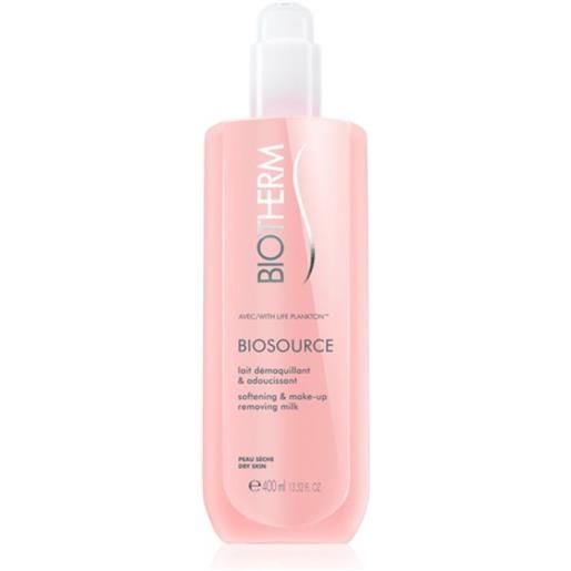 BIOTHERM biosource #lait adoucissant #pelli secche