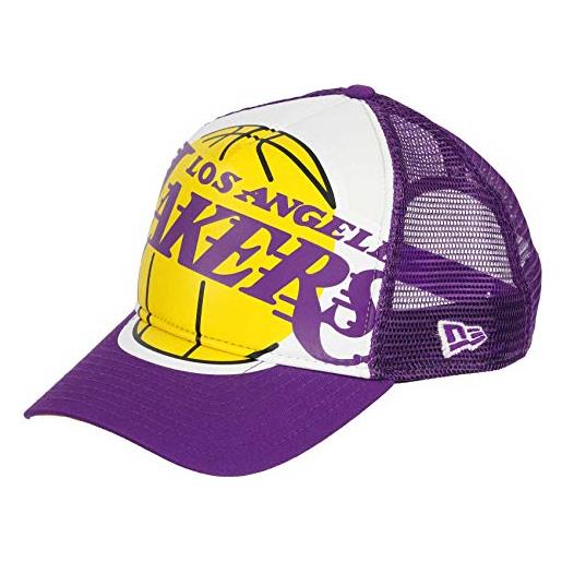 New Era los angeles lakers 9forty a frame adjustable trucker cap retro pack purple - one-size