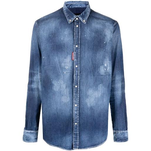 Dsquared2 distressed effect denim shirt