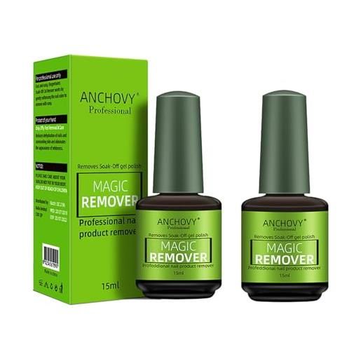 Generic solvente per smalto, remover semipermanente unghie, solvente per unghie gel adesive, solvente per rimuovere gel unghie, rimuove facilmente e rapidamente smalto in 2-5 minuti, non fa male alle unghie