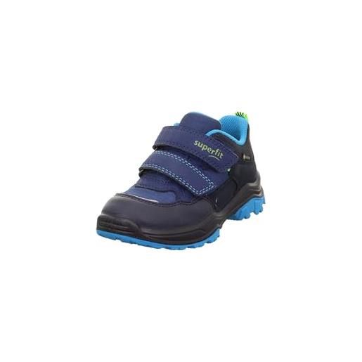 Superfit 1-000052-8000 - pantofole in tessuto e sintetico, per ragazzi in blu, blu verde chiaro 8000, 37 eu larga