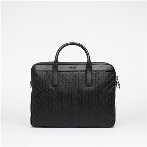 Calvin Klein borsa Calvin Klein emblem emboss commut workbag black universal