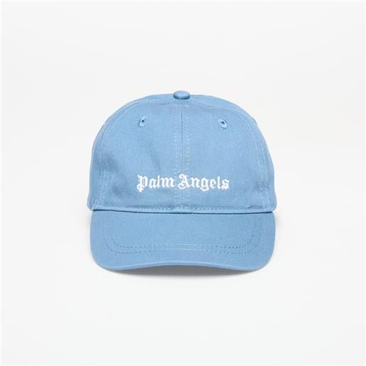 Palm Angels Kids tappo Palm Angels Kids logo baseball cap dusty blue/ off white ii