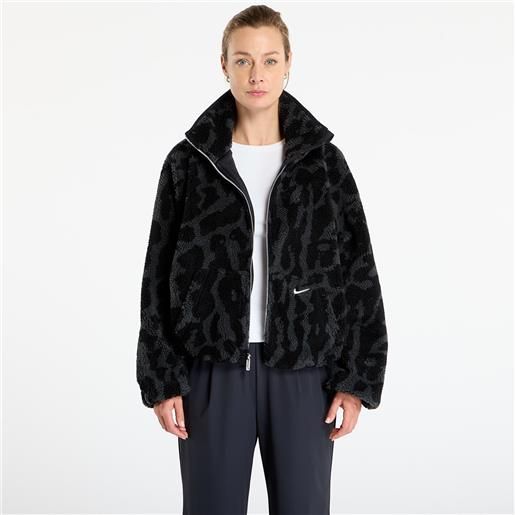 Nike giacca Nike sportswear women's high-pile fleece jacket black/ black/ sail s