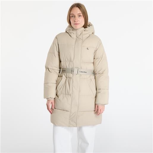 Calvin Klein giacca Calvin Klein jeans belted midweight coat brown m