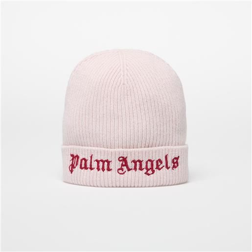 Palm Angels Kids berretto Palm Angels Kids logo knit beanie rose pink/ brick red ii