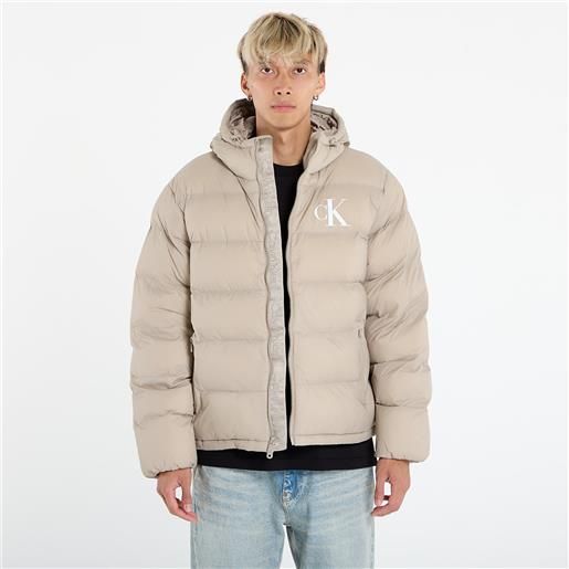 Calvin Klein giacca Calvin Klein jeans ls nylon monogram pu jacket brown l