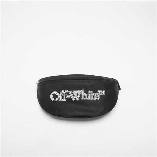 OFF-WHITE KIDS marsupio off-white kids big bookish funny belt bag black/ reflective universal