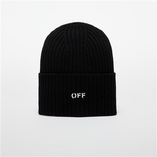 Off-White berretto Off-White off stamp loose knit beanie black/ white universal