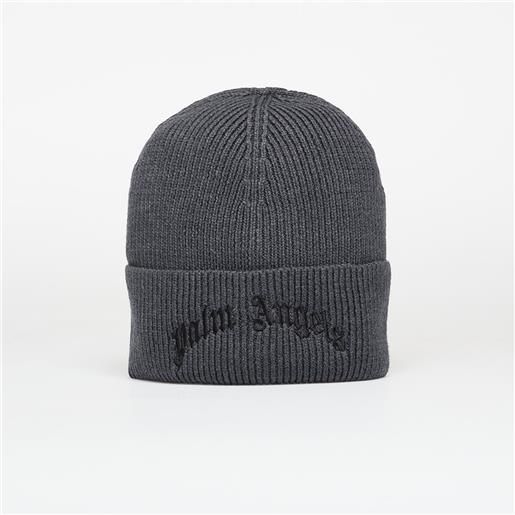 Palm Angels berretto Palm Angels curved logo beanie anthracite/ black universal