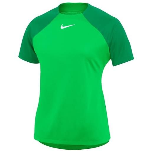 Nike w nk df acdpr ss top k maglia a maniche corte, verde spark/lucky green/white, m donna