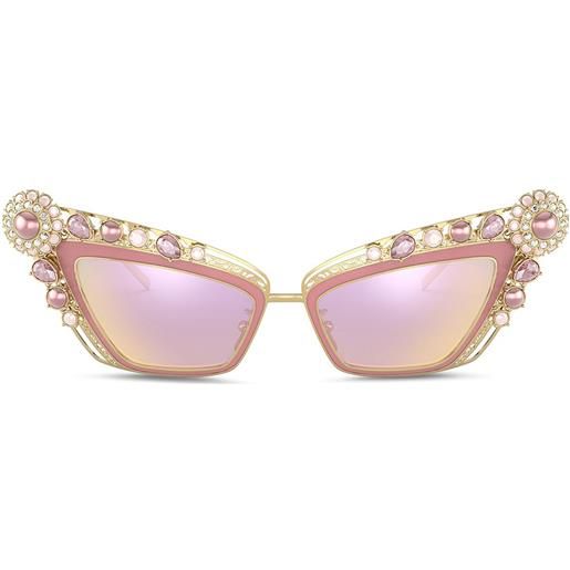 Dolce & Gabbana Eyewear occhiali da sole cat-eye christmas - rosa