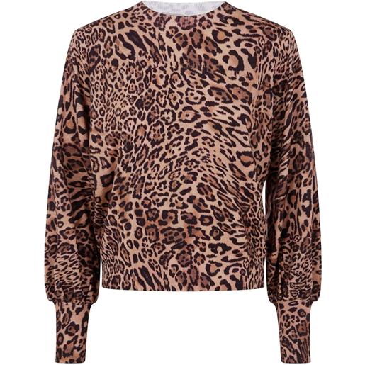 TWINSET maglione con stampa - marrone