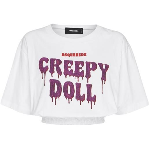 DSQUARED2 t-shirt con logo - bianco
