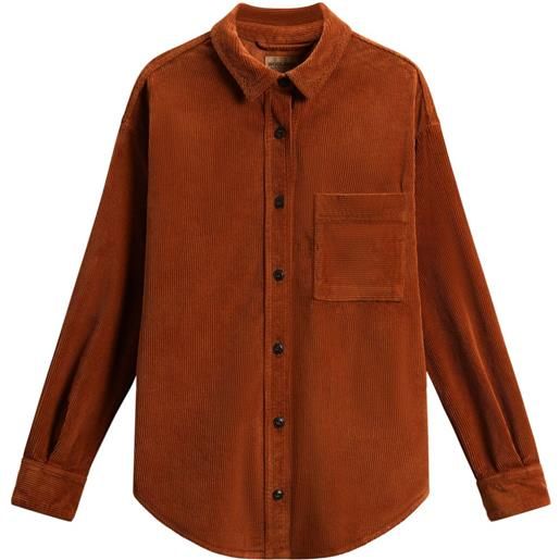 Woolrich camicia a coste - marrone