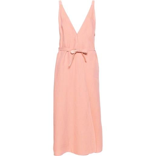 Forte Forte abito a portafoglio con cintura - rosa