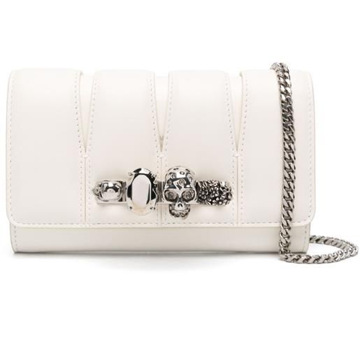 Alexander McQueen clutch the slash - bianco